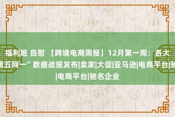 福利姬 自慰 【跨境电商周报】12月第一周：各大平台“黑五网一”数据战报发布|卖家|大促|亚马逊|电商平台|驰名企业
