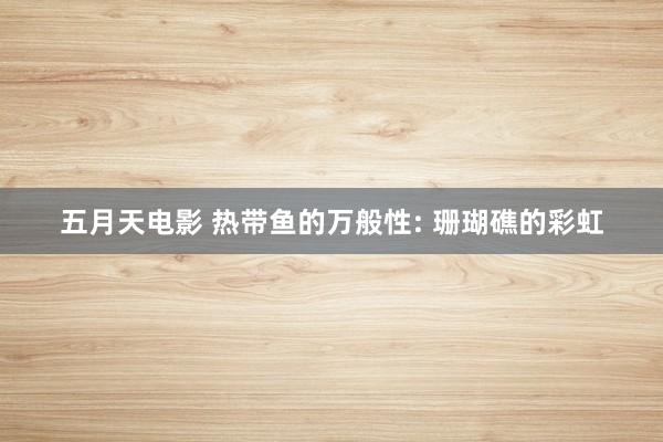 五月天电影 热带鱼的万般性: 珊瑚礁的彩虹