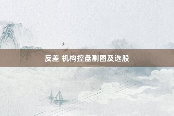 反差 机构控盘副图及选股
